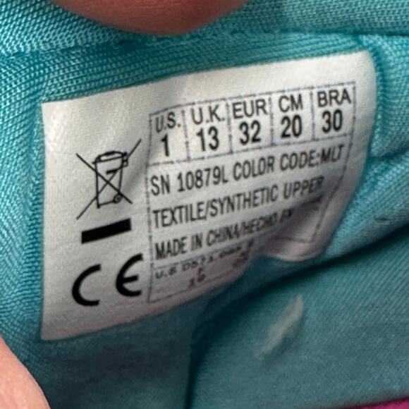 Skechers Twinkle Toes Girls Light Up Breeze High Top Sneakers Size 1 - Picture 8 of 8